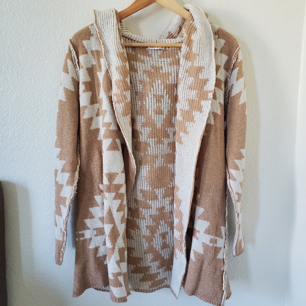 BOGO FREE Woven Heart • Printed Sweater Cardigan